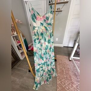 Tropical maxi dress